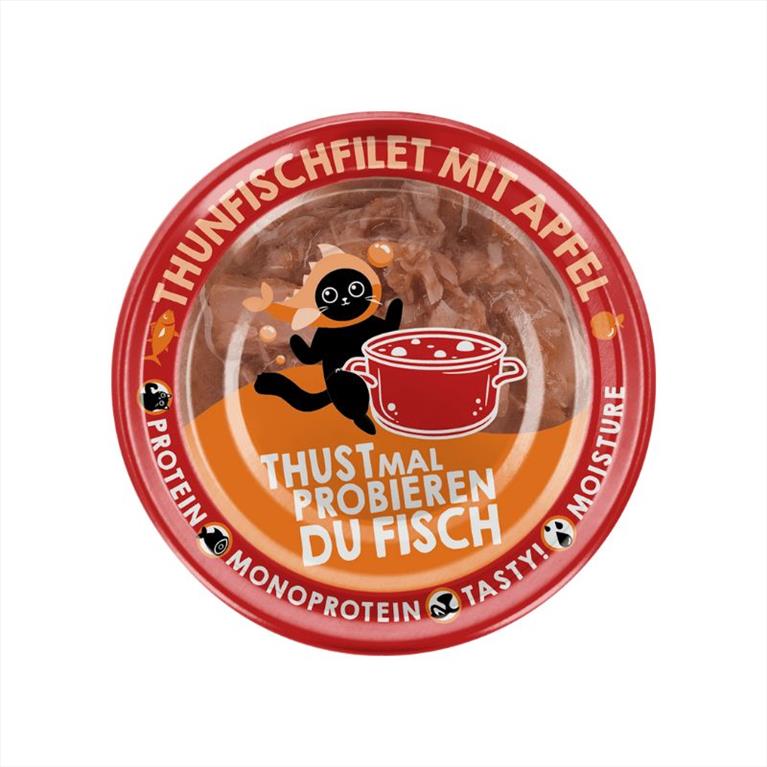 Lucky Lou ExtraFood Φιλέτο Τόνου με Μήλο Σε Ζωμό 70gr