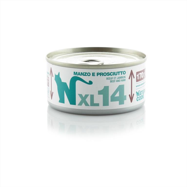 Natural Code XL14 με Βοδινό και Προσούτο 170gr
