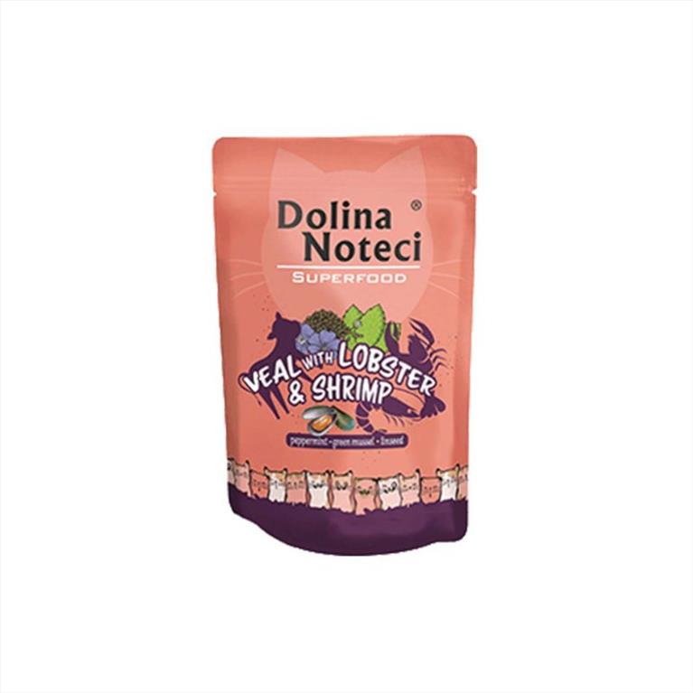 Dolina Noteci Super Food με Μοσχάρι, Αστακό και Γαρίδες 85gr