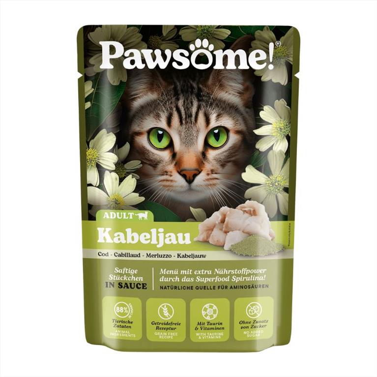 Pawsome Adult Μπακαλιάρος 85gr