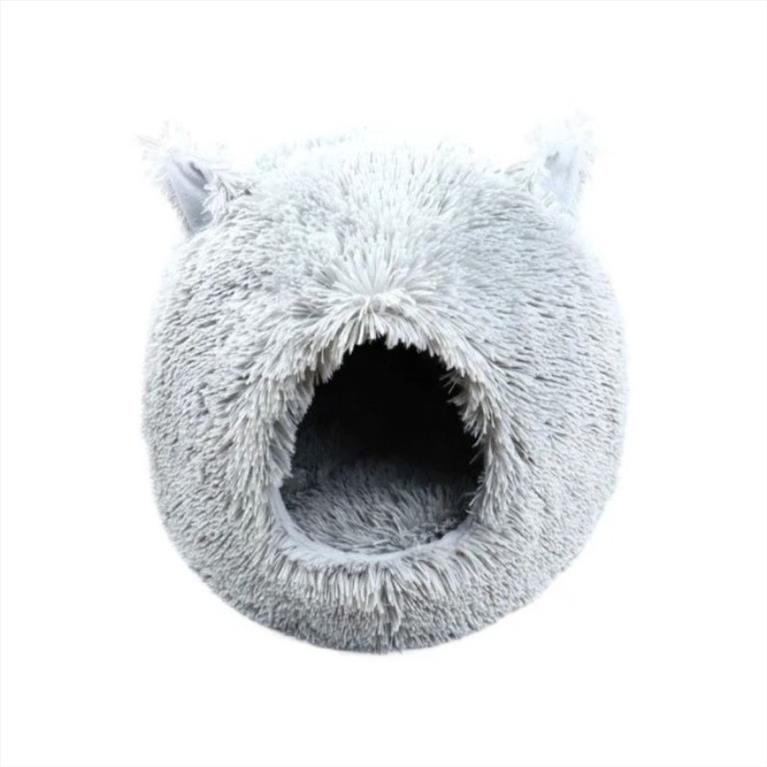 Γκρι Χουχούλικη Φωλιά-Κρεβάτι Γάτας 45cm
