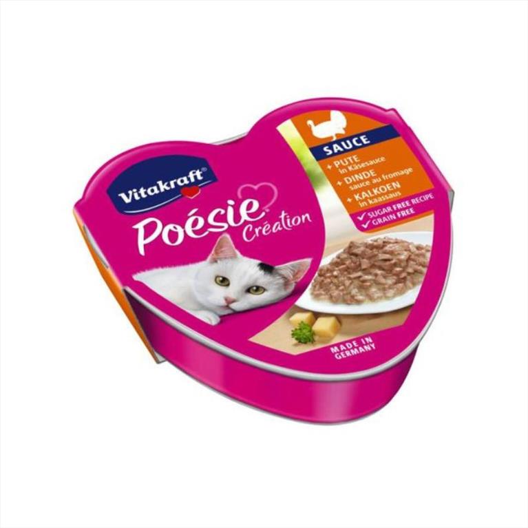 Vitakraft Poesie Creation Γαλοπούλα σε σάλτσα τυριού  85gr