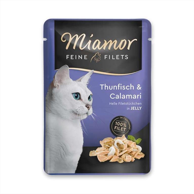 Miamor Feine Filets με Τόνο και Καλαμάρι σε Ζελέ 100gr