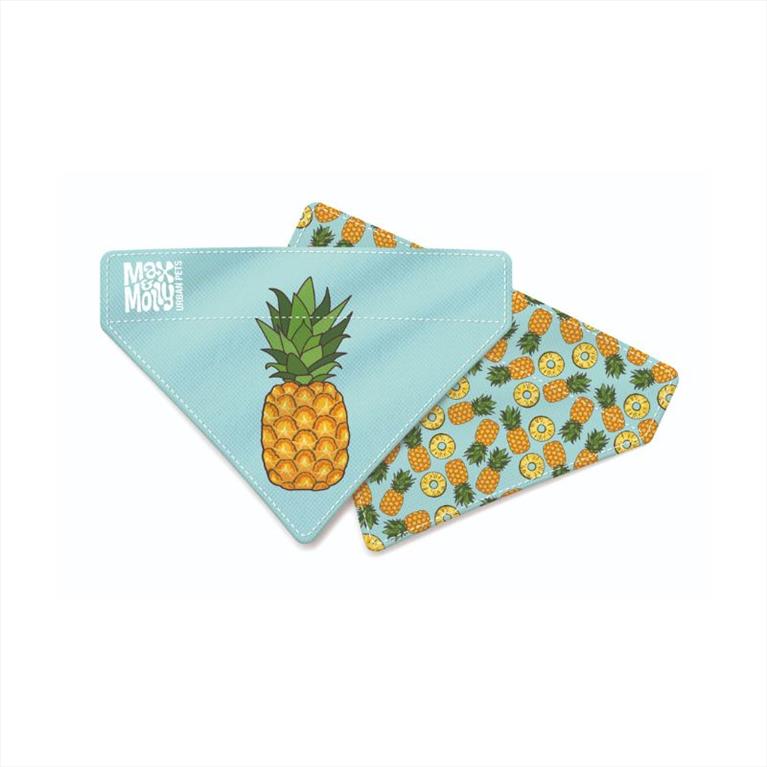 Max&Molly Διπλής Όψεως Μπαντάνα Sweet Pineapple Xs-S