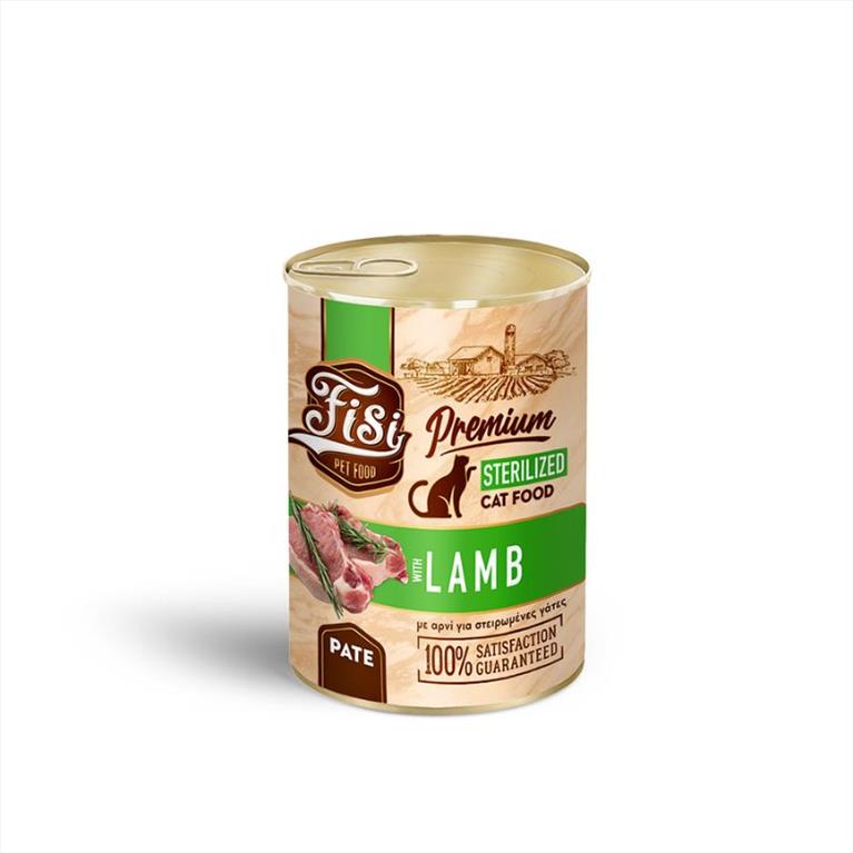FISI Cat Sterilized Αρνί σε Πατέ 400gr