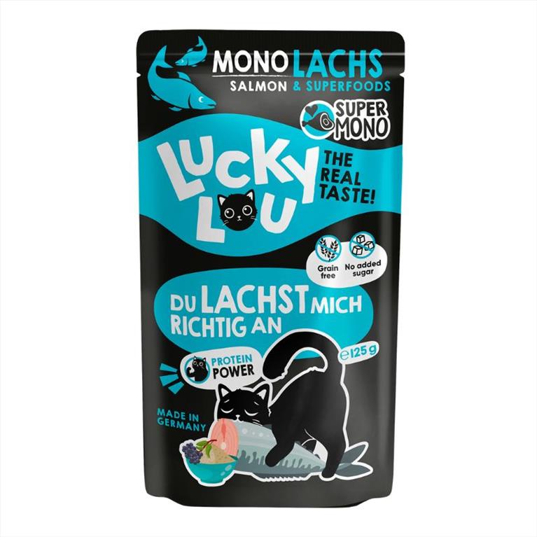 Lucky Lou SuperMono Σολομός με Elderberries και Μαγιά Μπύρας 120gr