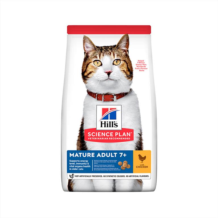 Hill's SP Mature Adult Cat Κοτόπουλο 1.5kg