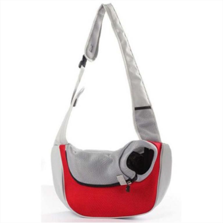 Glee Τσάντα Μεταφοράς Messenger Κόκκινο-Γκρί S 40x10x22cm