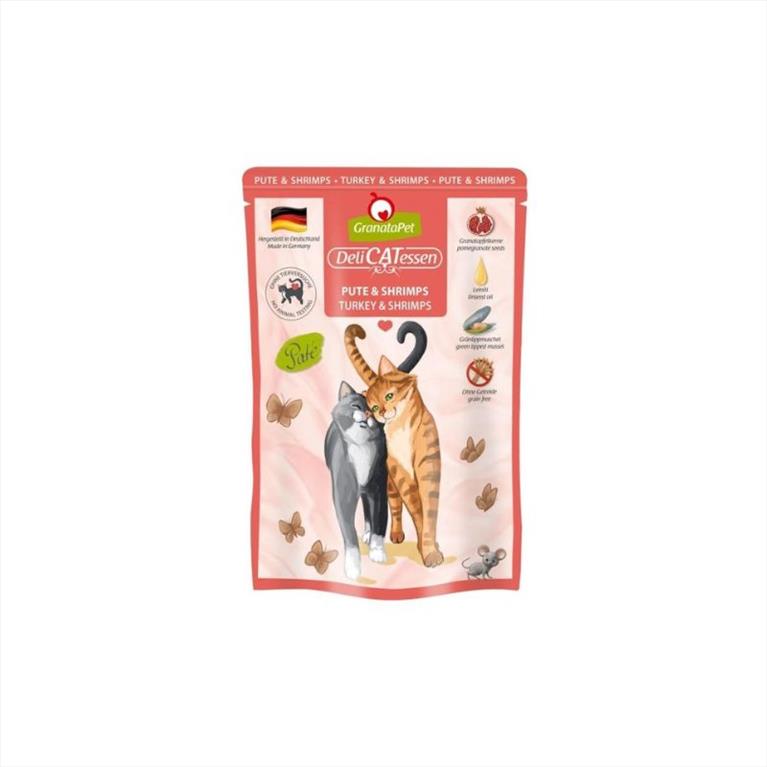 GranataPet Delicatessen με Γαλοπούλα και Γαρίδες 85gr