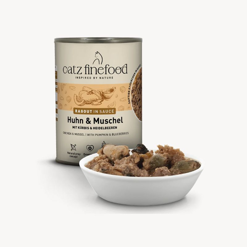 Catz Finefood Ragout με Σάλτσα Κοτόπουλο και Μύδια 380gr