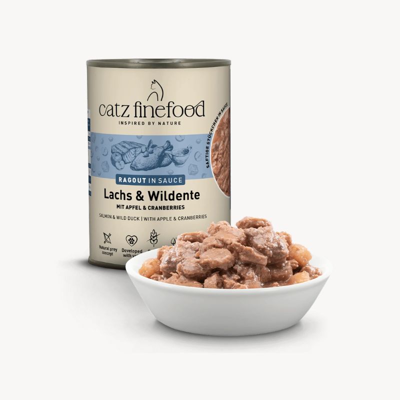 Catz Finefood Ragout με Σάλτσα Σολομό και Άγρια Πάπια 380gr