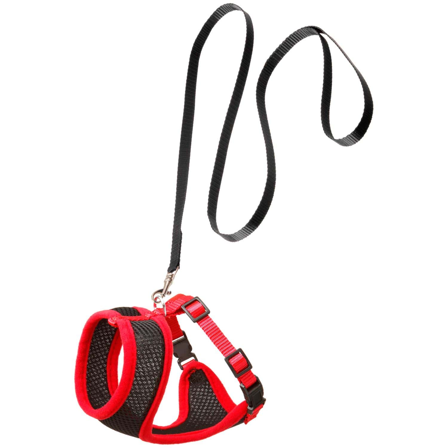 FLAMINGO Επιστήθιο και Λουράκι Γάτας Μαύρο Kitten 110cm 10mm